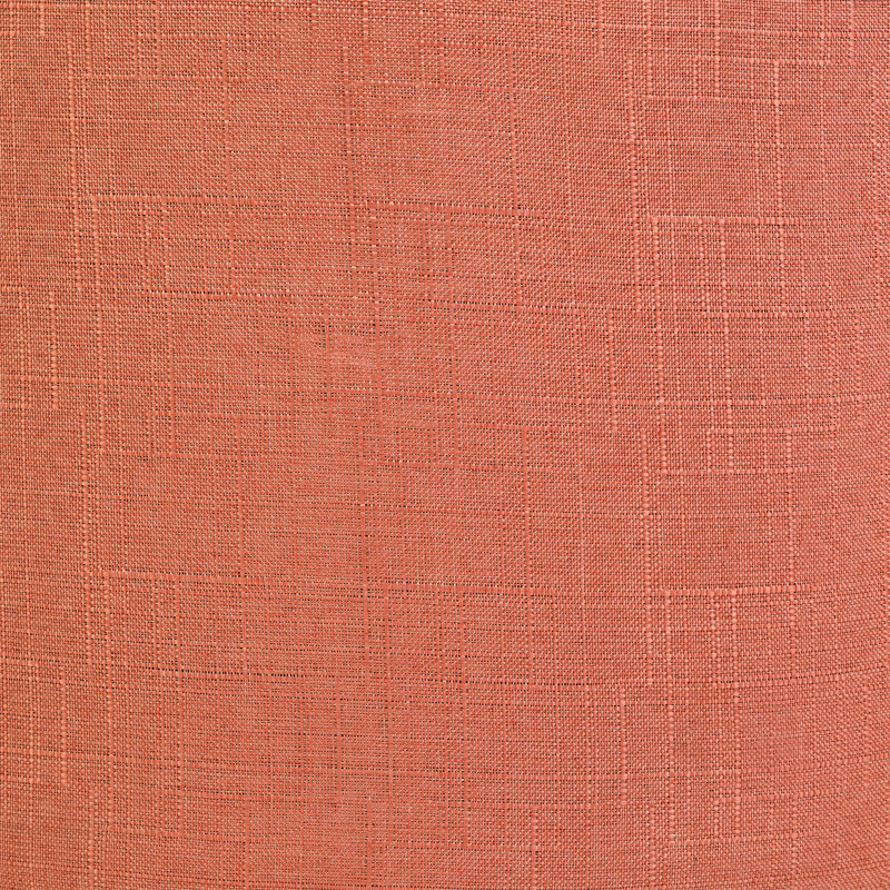 Avers Upholstered Ottoman, Coral Fabric
