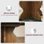 Table de salle à manger extensible ronde de 47 à 63 po pour 4 à 8 personnes, table de cuisine en bois extensible Farmhouse avec pieds extra larges, structure en métal, peu encombrante pour les appartements-910421963