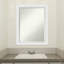 Petit miroir mural biseauté Lashena Blanco