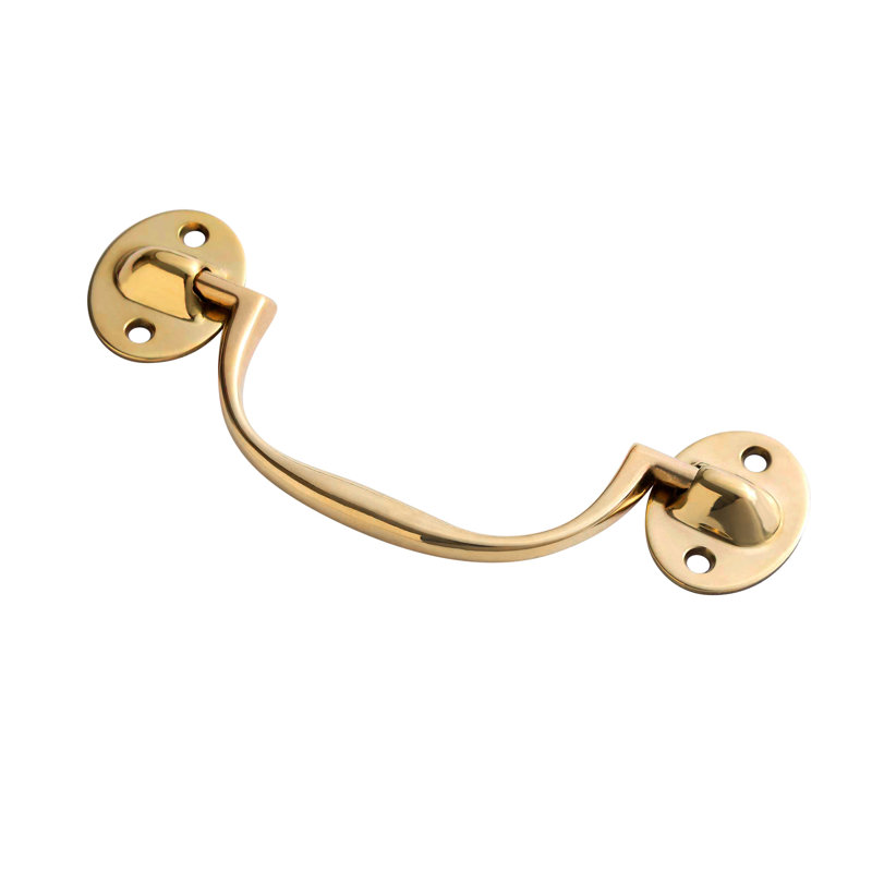 Unlacquered Brass "Elara" Trunk Drawer Pull