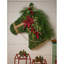 Décoration de Noël cheval en forme de cheval