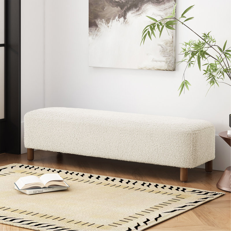 Repose-pieds confortable, blanc