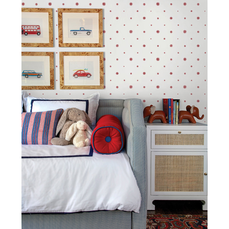 Rouleau de papier peint L 33 pi x l 20,5 po Henry, Rouge