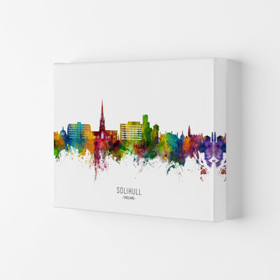 Solihull England Skyline by Michael Tompsett - Print