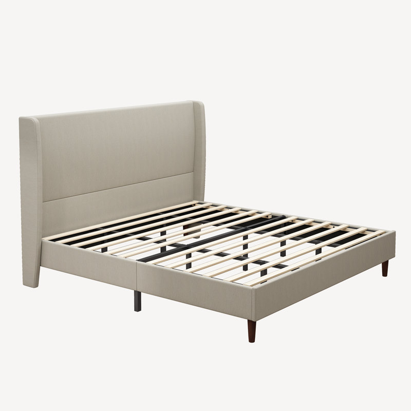Base de lit rembourrée en tissu de haute tête de lit, Très grand