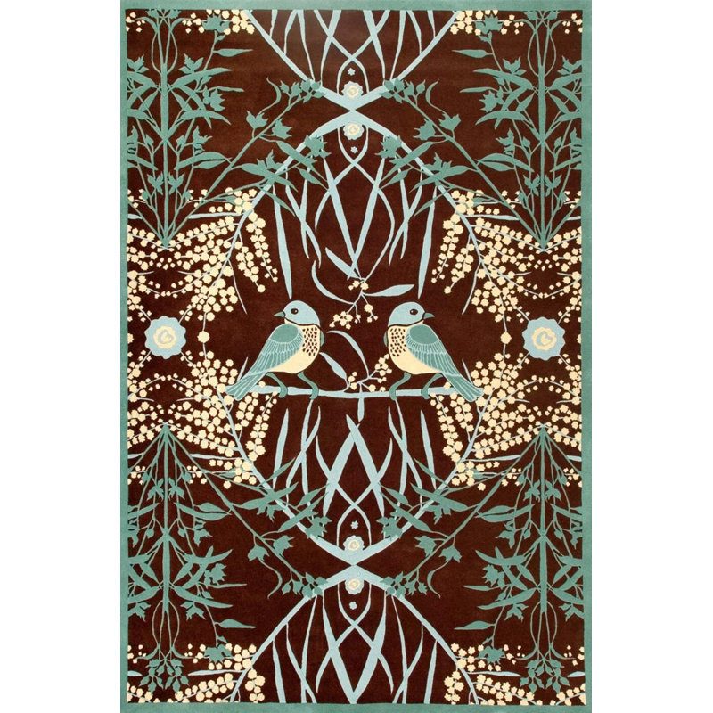 Tapis intérieur / extérieur en polypropylène tissé à la machine Deondrick, Rectangle 5 pi 2 po x 8 pi 7 po