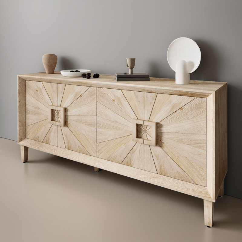 Console 59,82 po, Naturel antique
