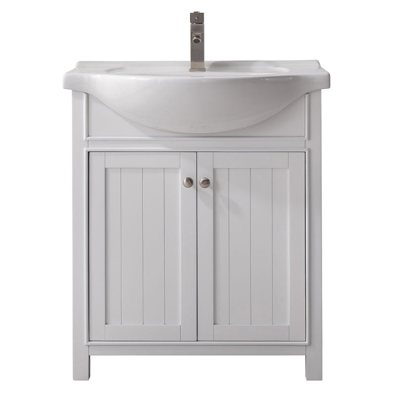 Ensemble de meuble-lavabo simple 30 po Armillia, Blanc