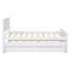 Lit plateforme simple avec lit gigogne et tiroirs-611274521