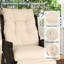 Fauteuil inclinable d'extérieur en osier 2 pièces avec dossier et repose-pieds réglables-23660109-23660147