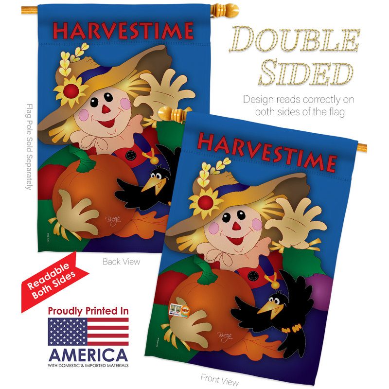 Double Sided 40'' H x 28'' W Polyester Animal Flag Set