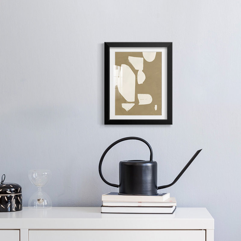 Chunky Abstract Art Gallery, H 25,5 po x l 17,5 po, Noir