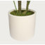 30 "plante tropicale artificielle feuille d'alocasia avec pot blanc 2pc / ensemble