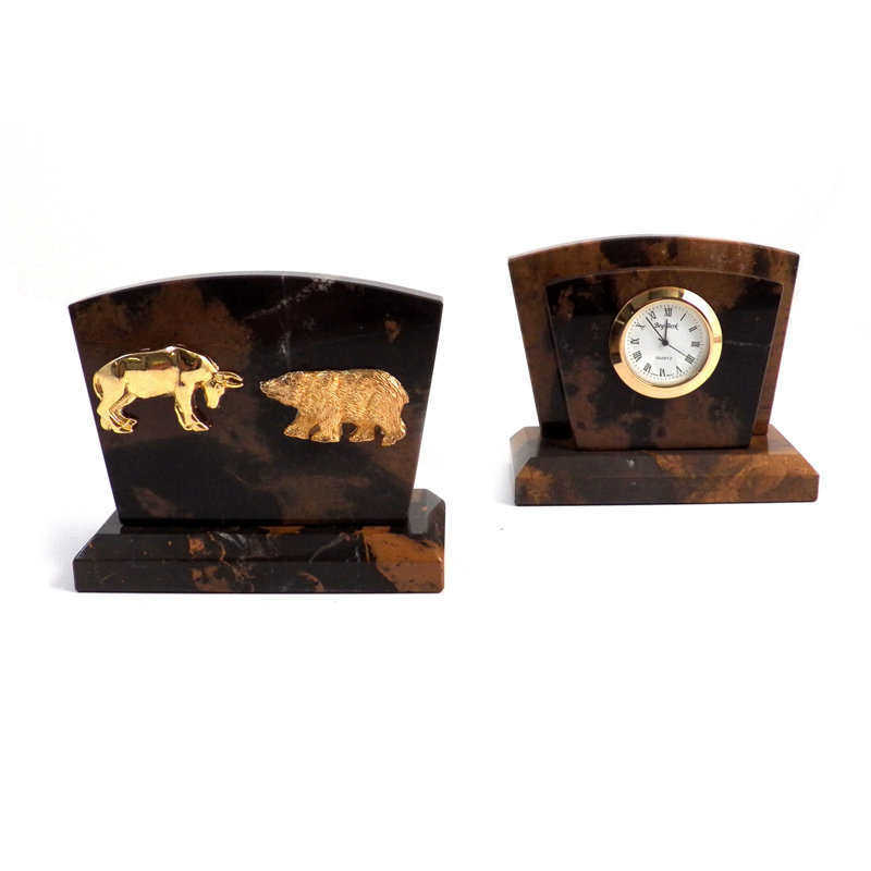 Horloge de table Stock Market