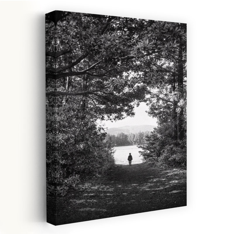 «At The Tunnel's End», art mural abstrait contemporain, H 18 po x l 12 po