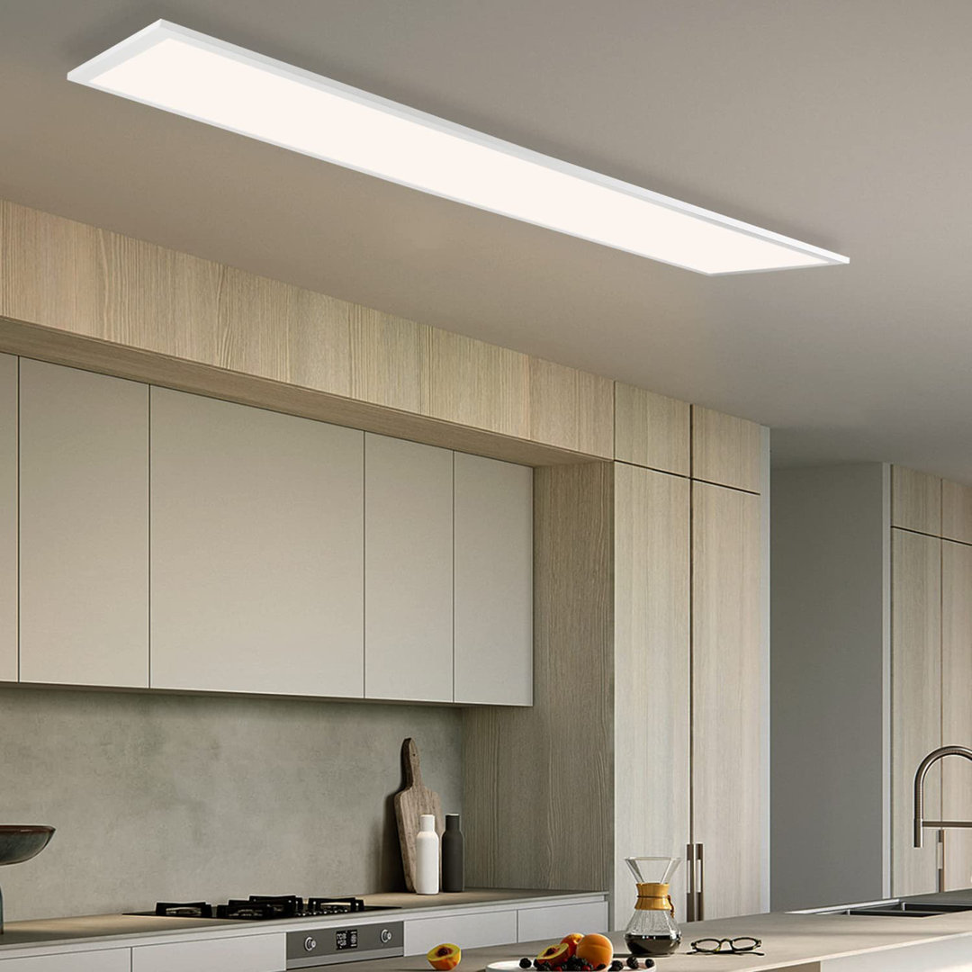 LED Deckenleuchte 1-flammig Modern Dimmbar Flach 48W Kalgoorlie 120cm