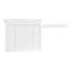 Armoire de rangement murale pour salle de bain l 35,5 po x H 28,7 po avec porte miroir et tablettes réglables, blanc