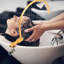 Cadre de tête de spa avec accessoire de circulation d'eau de pompe pour bol à shampooing