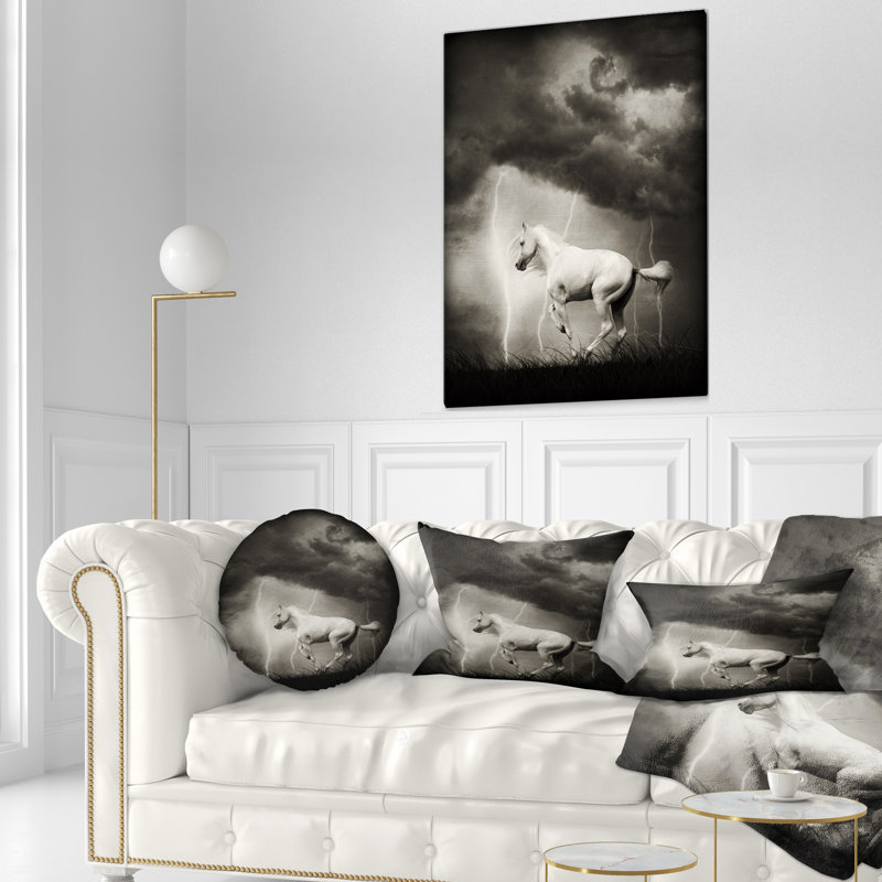 Coussin White Horse