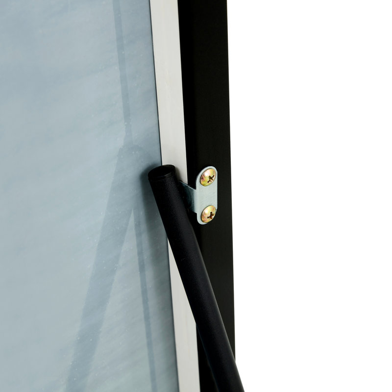 Miroir Kalianne, H 59 po x l 15,7 po, Noir mat