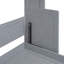 Grand lit escamotable avec tablette, gris-1049866976