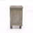 Antique Grey Wood Nightstand