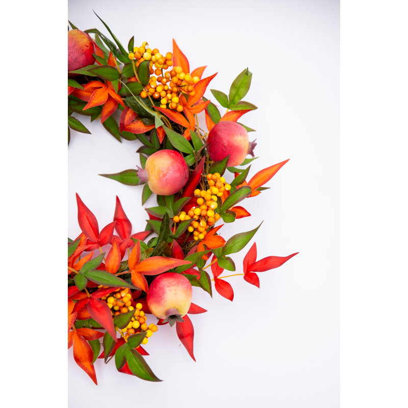 Handcrafted Faux Mixed Assortment 16'' Wreath