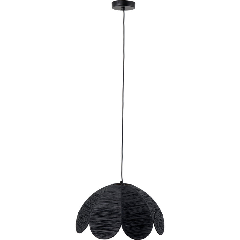 Petal 1 - Light Black Unique/Statement Pendant, Black