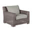Rustic Woven N-Dura Resin Wicker Outdoor Lounge Chair-63221116-70166296-70166304