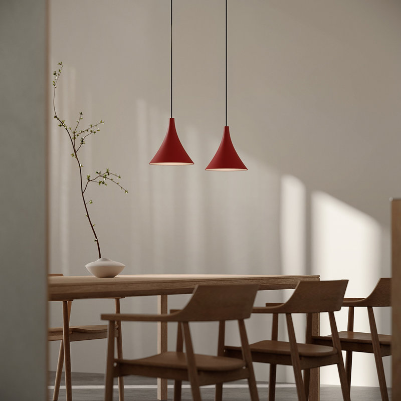 Gota Pendant Light, Canyon, Black, 14" H x 9.84" W x 9.84" D