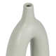 Contemporary Ceramic Abstract Cut-Out Vase
