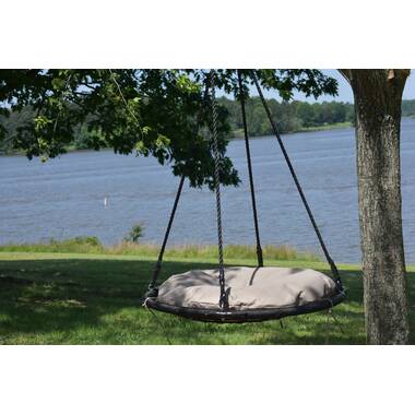 Serenelife Flying Fun Toy Swing - Indoor/Outdoor Hanging Rope Swinging Seat  Spinner (Rainbow) SLSWNG100RB