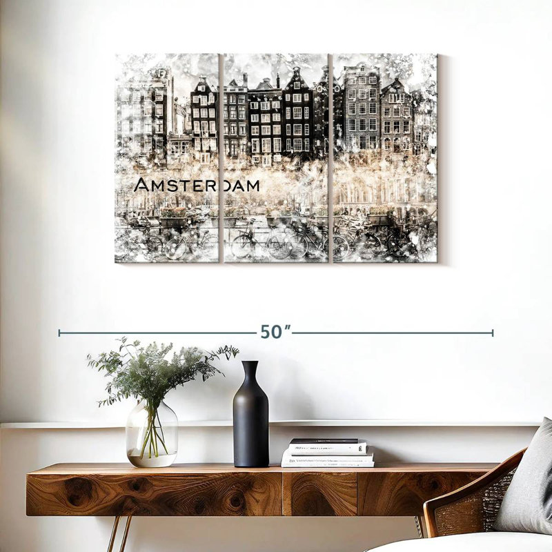 Collage Sireci Amsterdam, H 24 po x l 38 po