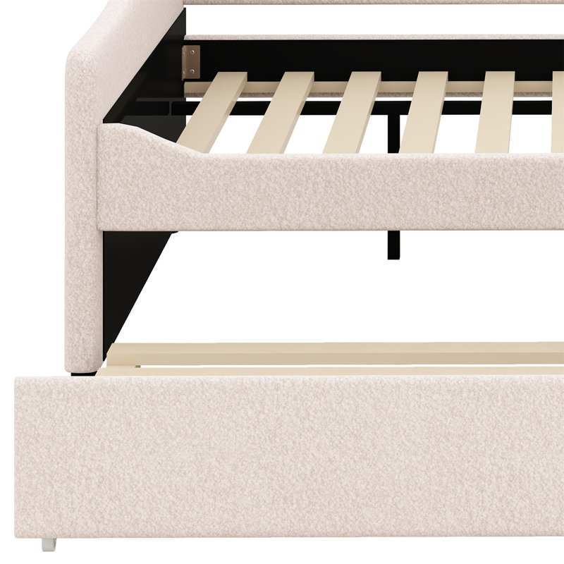 Anaiah Upholstered Daybed, Full, Beige