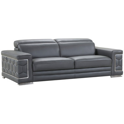 Ensemble de salon en cuir véritable Holmfinth