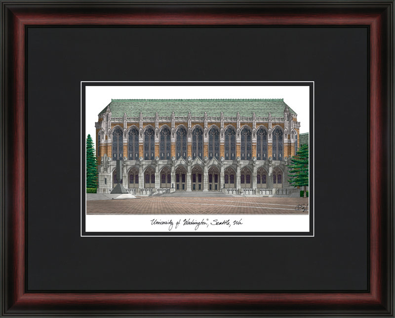 Cadre photo en lithographie academic ncaa washington