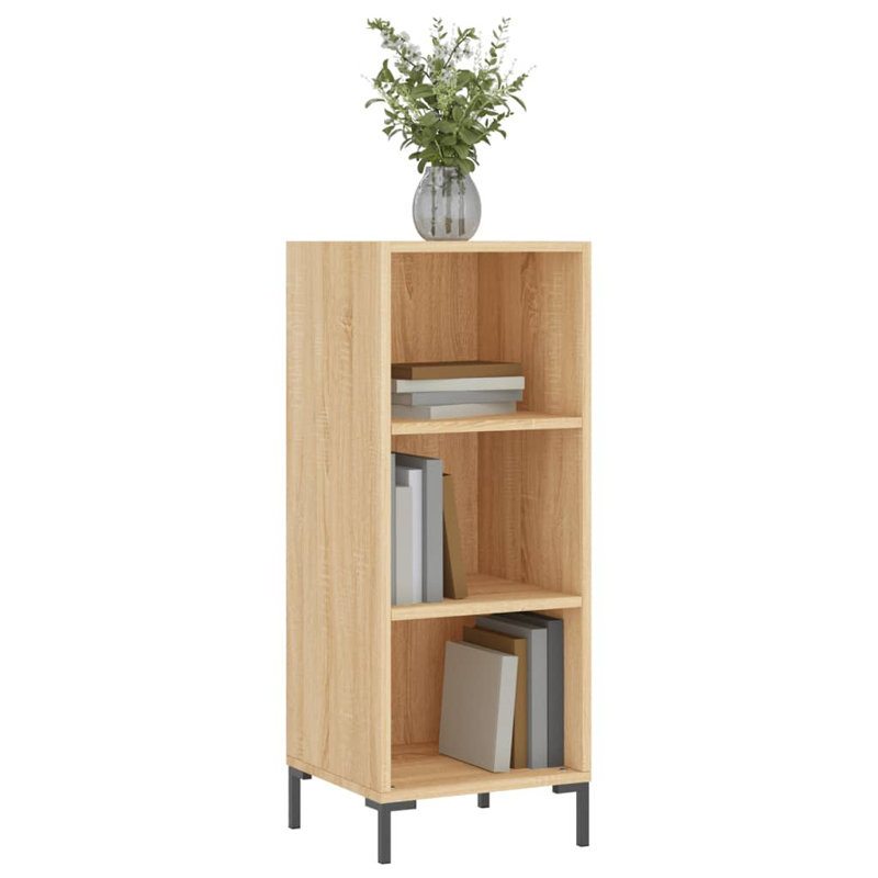 Magsud 90cm H x 34.5cm W Standard Bookcase, Sonoma Oak