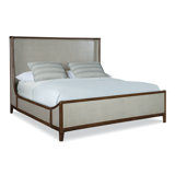 Caribe Upholstered Wingback Bed