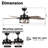 Breezelite 52" Industrial Matte Black Indoor Ceiling Fan