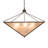 38" Square Mission Prime Inverted Pendant