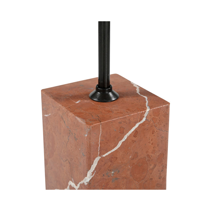 Caro Stone End Table, Red