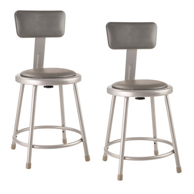 Heavy Duty Steel Stool by National Public Seating