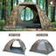 Tente de camping pour 4 personnes 4 saisons avec sac à dos imperméable avec vestibule, abri extérieur autoportant à double paroi