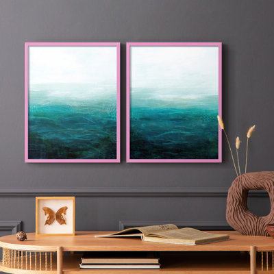 Drifting Sea I-Premium Framed Print -Ready to Hang - No Nails Required - No Nails Required