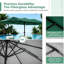 180'' x 108'' Large Outdoor Patio Umbrella with Base-1257964026