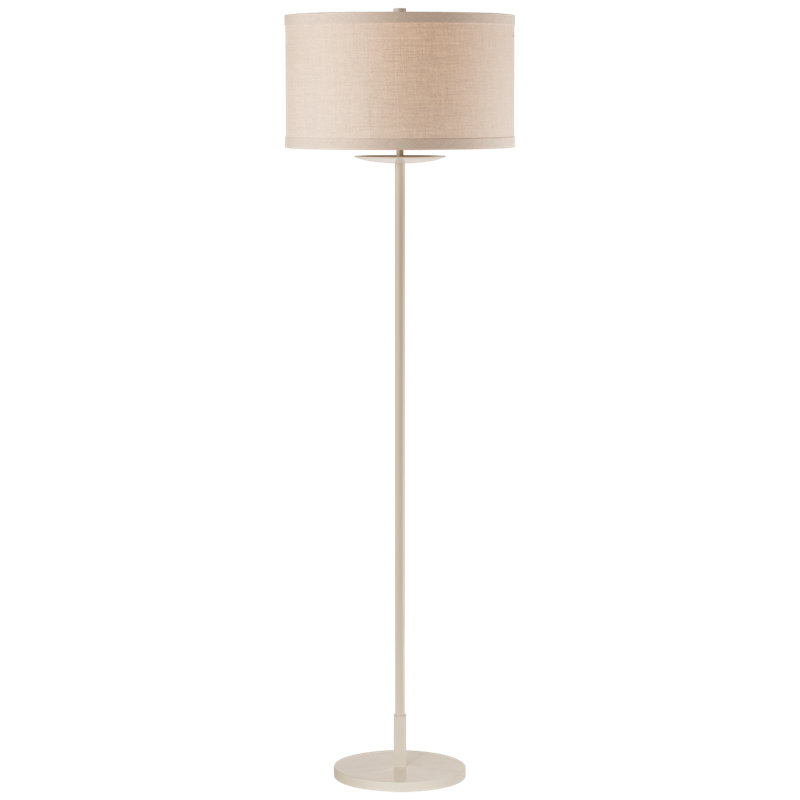 kate spade new york Walker Medium Floor Lamp, Light Cream, Natural
