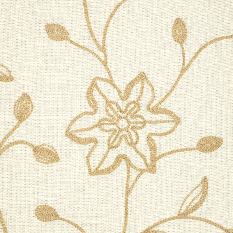 Georgia Linen Embroidery Fabric, Sand