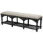 Banc de rangement en bois FBLack