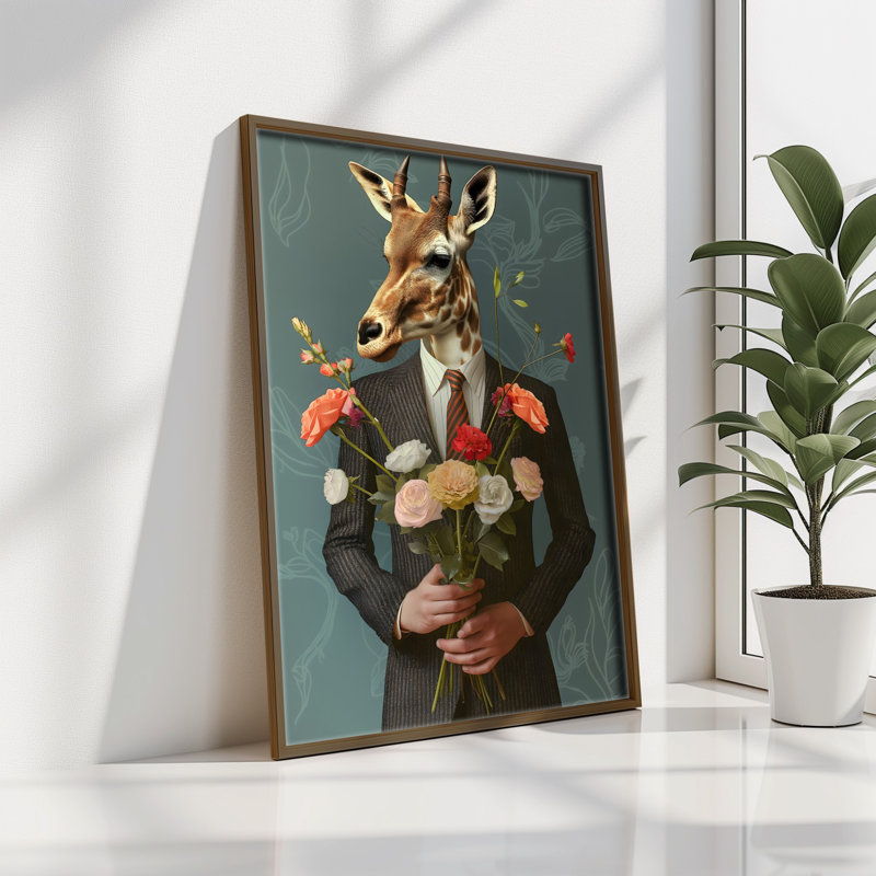 Élégante peinture décorative en panneau de fibres à densité moyenne, 13,8 x 18,5 x 0,1 pouces | 100% panneau de fibres à densité moyenne avec épaisseur de 3 mm, cadre 100% bois de pin | Œuvre d'art imprimée aux UV pour une décoration élégante, parfaite pour le salon ou le bureau