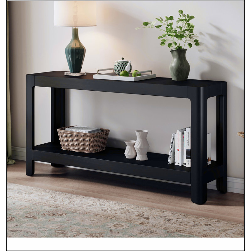 Console Mirod Modern Farmhouse, Noir
